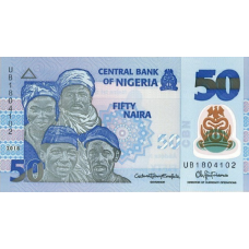 P40h Nigeria - 50 Naira Year 2018 (Polymer)